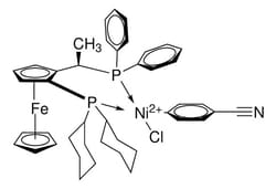 Sigma Aldrich Chloro(4-Cyanophenyl)[ -1-[(S)-2-(Dicyclohexylphosphino)Ferrocenyl]Ethyldiphenylphosphine]Nickel(II) 100 mg | Buy Online | Sigma Aldrich | Fisher Scientific