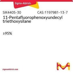 Sigma Aldrich 11-Pentafluorophenoxyundecyltriethoxysilane 1 g | Buy Online | Sigma Aldrich | Fisher Scientific
