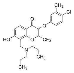 Sigma Aldrich&nbsp;3-(4-Chloro-3-methylphenoxy)-8-[(dipropylamino)methyl]-7-hydroxy-2-(trifluoromethyl)-4H-chromen-4-one