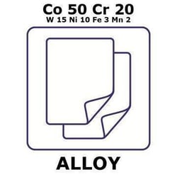 Sigma Aldrich&nbsp;Cobalt-chromium-tungsten-nickel-iron-manganese alloy, Co50Cr20W15Ni10Fe3Mn2