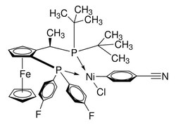 Sigma Aldrich Chloro(4-Cyanophenyl)[ -1-[(S)-2-[Bis(4-Fluorophenyl]Phosphino]Ferrocenyl]Ethyldi-Tert-Butylphosphine]Nickel(II) 25 mg | Buy Online | Sigma Aldrich | Fisher Scientific