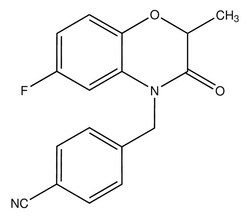 Sigma Aldrich&nbsp;4-((6-Fluoro-2,3-dihydro-2-methyl-3-oxobenzo[b][1,4]oxazin-4-yl)methyl)benzonitrile