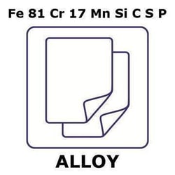 Sigma Aldrich&nbsp;Stainless Steel - AISI 430 alloy, Fe81Cr17MnSiCSP