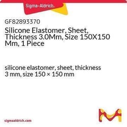 Sigma Aldrich&nbsp;Silicone Elastomer, Sheet, Thickness 3.0Mm, Size 150X150 Mm, 1 Piece
