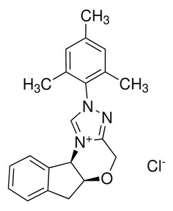 Sigma Aldrich&nbsp;(5aS,10bR)-5a,10b-Dihydro-2-mesityl-4H,6H-indeno[2,1-b]-1,2,4-triazolo[4,3-d]-1,4-oxazinium chloride