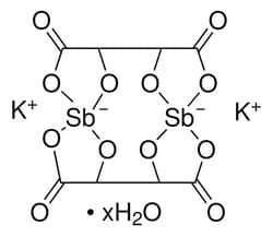 Sigma Aldrich Potassium Antimony(III) Tartrate Hydrate 500 g | Buy Online | Sigma Aldrich | Fisher Scientific