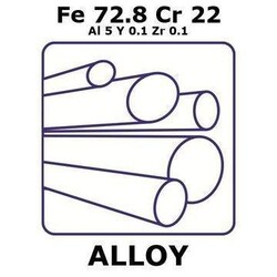 Sigma Aldrich&nbsp;Fecralloy - Iron-Chromium, Fe72.8Cr22Al5Y0.1Zr0.1