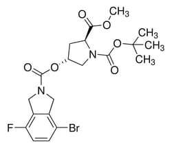 Sigma Aldrich 1-(Tert-butyl) 2-methyl (2S,4R)-4-((4-bromo-7-fluoroisoindoline-2-carbonyl)oxy)pyrrolidine-1,2-dicarboxylate 250 mg | Buy Online | Sigma Aldrich | Fisher Scientific