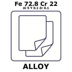 Sigma Aldrich&nbsp;Fecralloy - Iron-Chromium, Fe72.8Cr22Al5Y0.1Zr0.1