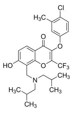 Sigma Aldrich&nbsp;3-(4-Chloro-3-methylphenoxy)-8-[(diisobutylamino)methyl]-7-hydroxy-2-(trifluoromethyl)-4H-chromen-4-one