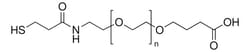 Sigma Aldrich O-(3-Carboxypropyl)-O'-[2-(3-Mercaptopropionylamino)Ethyl]-Polyethylene Glycol 50 g | Buy Online | Sigma Aldrich | Fisher Scientific