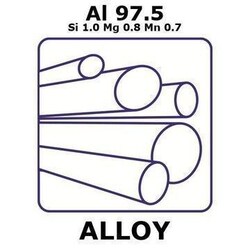 Sigma Aldrich&nbsp;Aluminum-silicon-magnesium-manganese alloy, Al97.5Si1.0Mg0.8Mn0.7