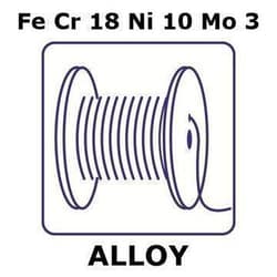 Sigma Aldrich&nbsp;Stainless Steel - AISI 316 alloy, FeCr18Ni10Mo3