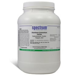 Aluminum Ammonium Sulfate, Dodecahydrate, Crystal, ACS, 98-102%, Spectrum&trade; Chemical