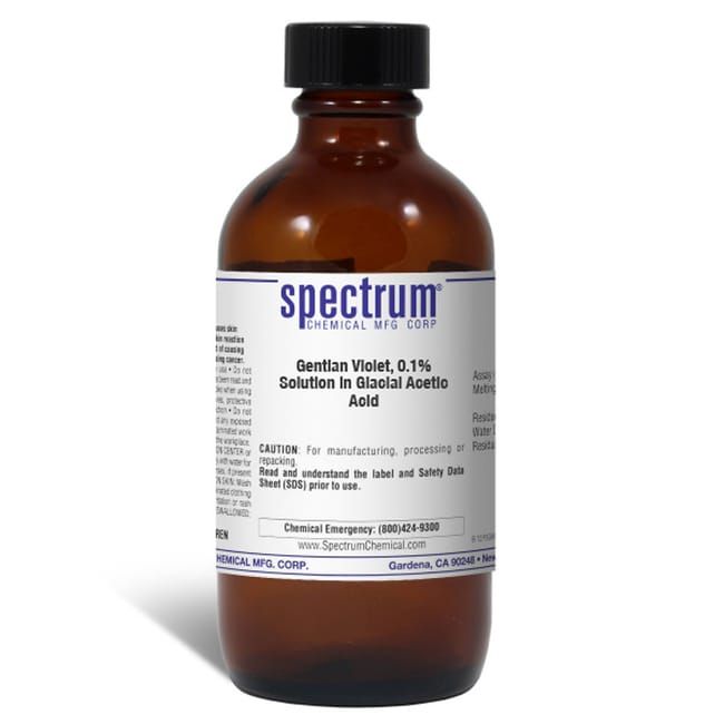 Gentian Violet, 0.1 Solution in Glacial Acetic Acid, Spectrum Chemical