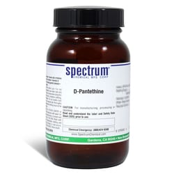 D-Pantethine, 98%, Spectrum Chemical 100 g | Buy Online | Spectrum Chemical Manufacturing Corporation | Fisher Scientific