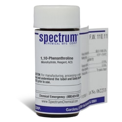 1,10-Phenanthroline, Monohydrate, ACS, Spectrum Chemical 1 g | Buy Online | Spectrum Chemical Manufacturing Corporation | Fisher Scientific