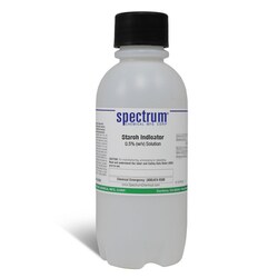Starch Indicator, 0.5% (w/v) Solution, APHA, Stabilized, Spectrum Chemical