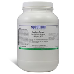 Sodium Borate, Decahydrate, Powder, ACS, 99.5-105.0%, Spectrum&trade; Chemical