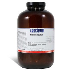 Sublimed Sulfur, 99.5-100.5%, Spectrum&trade; Chemical