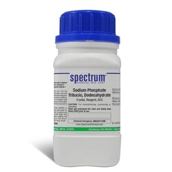 Sodium Phosphate Tribasic, Dodecahydrate, Crystal, Reagent, ACS, 98-102%, Spectrum Chemical, Quantity: 125 g