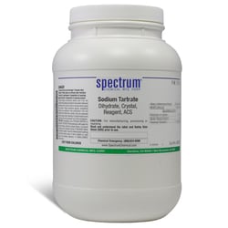 Sodium Tartrate, Dihydrate, Crystal, Reagent, ACS, 99-101%, Spectrum&trade; Chemical