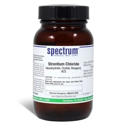 Strontium Chloride, Hexahydrate, Crystal, ACS, 99.0-103.0%, Spectrum&trade; Chemical