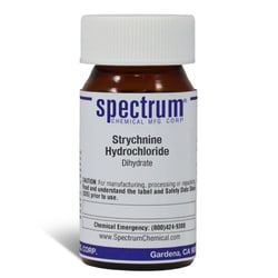 Strychnine Hydrochloride, Dihydrate, 98%, Spectrum&trade; Chemical