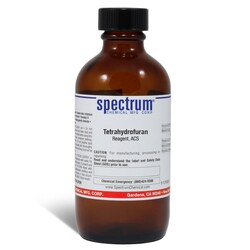 Tetrahydrofuran, Stabilized with 0.025% BHT, ACS, 99%, Spectrum&trade; Chemical