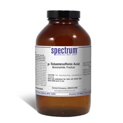 p-Toluenesulfonic Acid, Monohydrate, Practical, Spectrum Chemical 500 g | Buy Online | Spectrum Chemical Manufacturing Corporation | Fisher Scientific