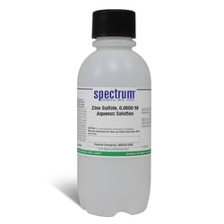 Zinc Sulfate, 0.0500 M Aqueous Solution, USP Volumetric Solution, Spectrum&trade; Chemical