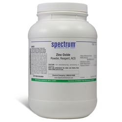 Zinc Oxide, Powder, ACS, 99%, Spectrum Chemical 2.5 kg | Buy Online | Spectrum Chemical Manufacturing Corporation | Fisher Scientific