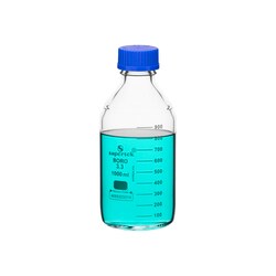 Supertek Clear Glass Graduated Reagent Bottles with Screw Caps and Drip-Free Pouring Rings 1000 mL | Buy Online | Supertek&trade; | Fisher Scientific