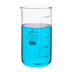 Supertek Tall Form Glass Beakers with Graduation and Spout 2000 mL | Buy Online | Supertek&trade; | Fisher Scientific