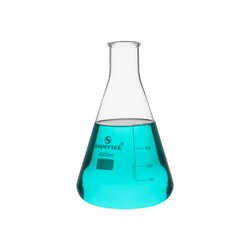 Supertek Clear Glass Erlenmeyer Graduated Flasks with Enameled Area for Marking 1000 mL | Buy Online | Supertek&trade; | Fisher Scientific