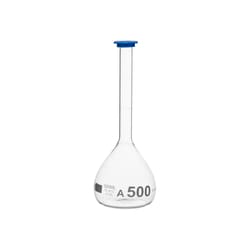 Supertek Class A, Reusable - Clear Glass Volumetric Flasks with Snap Caps 500 mL | Buy Online | Supertek&trade; | Fisher Scientific