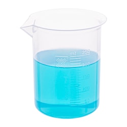 Supertek Polypropylene Low Form Raised Graduation Beakers with Generous Spout 250 mL | Buy Online | Supertek&trade; | Fisher Scientific