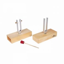 Supertek™ Extra Heavy Aluminum Set of 2 Tuning Forks with Resonance Boxes