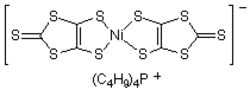 Tetrabutylphosphonium Bis(1,3-dithiole-2-thione-4,5-dithiolato)nickel(III) Complex 98.0+%, TCI America™