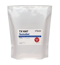Texwipe™ TechniSat™ TechniCloth™ Wipers Pre-Wetted with 70 Percent USP-Grade IPA