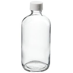 Thermo Scientific I-Chem Boston Round Narrow-Mouth Clear Glass Bottles with Closure 250 mL | Buy Online | Thermo Scientific&trade; | Fisher Scientific