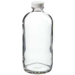 Thermo Scientific&trade;&nbsp;I-Chem&trade; Boston Round Narrow-Mouth Clear Glass Bottles with Closure