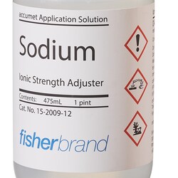 accumet Ionic Strength Adjustor Buffer Solution for Sodium Ion Selective Electrodes, Fisherbrand 475 mL | Buy Online | Fisher Scientific