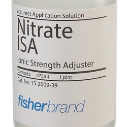 accumet Ionic Strength Adjustor Buffer Solution for Nitrate Selective Electrodes, Fisherbrand 475 mL | Buy Online | Fisher Scientific