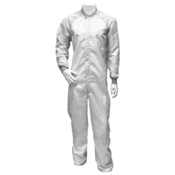 Transforming Technologies ESD Cleanroom Coverall, White