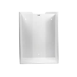 TrippNT White Triple Glove Box Holder with Clear Acrylic Front, Quantity: