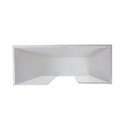 TrippNT White Triple Glove Box Holder with Clear Acrylic Front, Quantity: