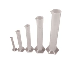 United Scientific™ Polypropylene Graduated Cylinder Set of 5