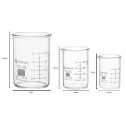 United Scientific Advanced Glassware Set of 9