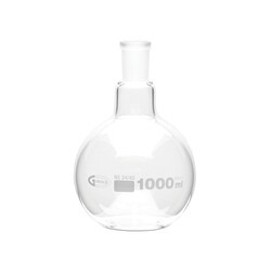 United Scientific Boiling Flasks, Flat Bottom, Ground Glass Joint, Borosilicate